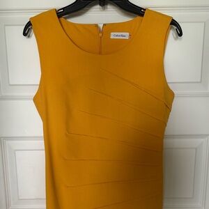 Yellow/Gold Calvin Klein dress 👗 in great condition